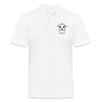 vache mignon animaux animaux de ferme drôles vaches nouveau 24 - Polo Homme - blanc - Devant - Kai (181cm)