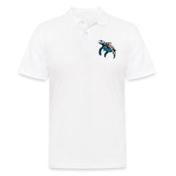 La tortue a la plongée comme passe-temps - Polo Homme - blanc - Devant - Kai (181cm)