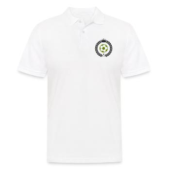 fußball wappen - Männer Poloshirt - Weiß - Vorne - Kai (181cm)