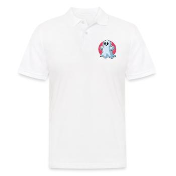 Fantôme mignon effrayant - Polo Homme - blanc - Devant - Kai (181cm)