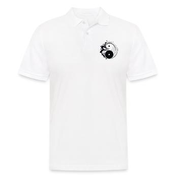 Yin Yang - Männer Poloshirt - Weiß - Vorne - Kai (181cm)