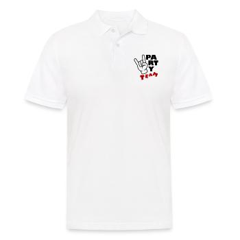 Party Team Lustig - Männer Poloshirt - Weiß - Vorne - Kai (181cm)
