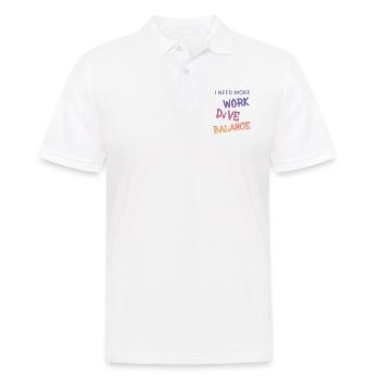 tauchen scuba diver taucher diving - Männer Poloshirt - Weiß - Vorne - Kai (181cm)