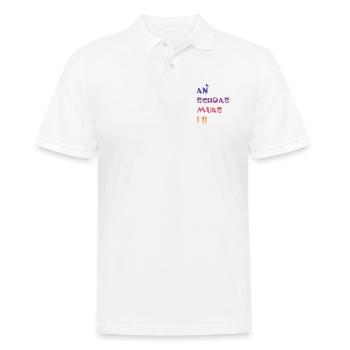 An Scheiss muas i. An Schoas muas i - Männer Poloshirt - Weiß - Vorne - Kai (181cm)