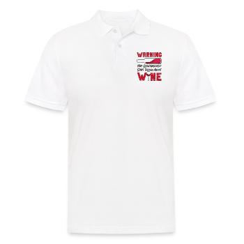 Sommelier Wine Drinking Tasting - Männer Poloshirt - Weiß - Vorne - Kai (181cm)