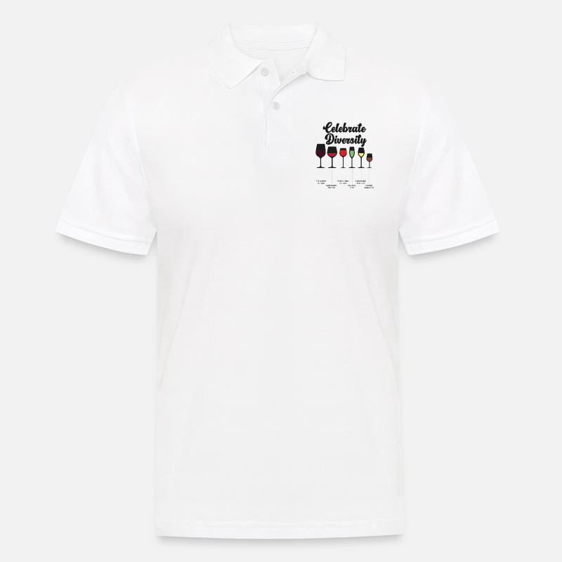 Sommelier Wine Drinking Tasting - Männer Poloshirt - Weiß