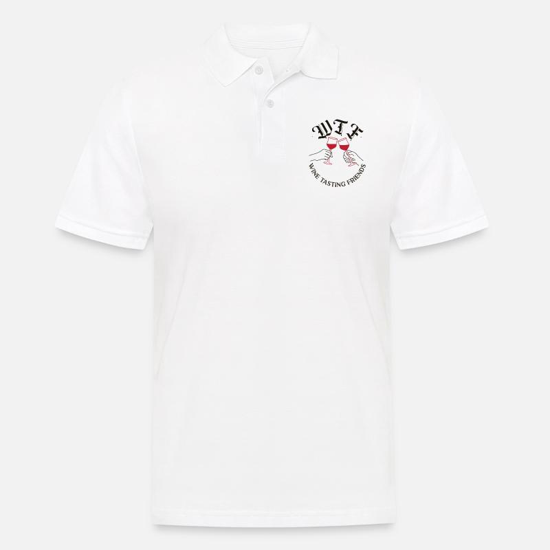 Sommelier Wine Drinking Tasting - Männer Poloshirt - Weiß