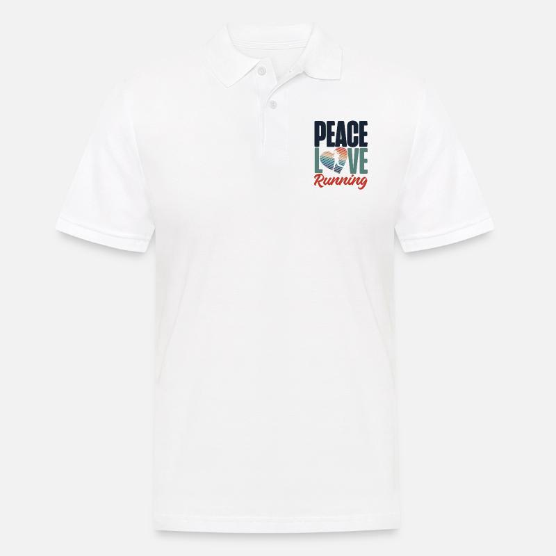 Running Runner Half Marathon - Männer Poloshirt - Weiß