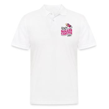 Roller Coaster Girl Crazy Roller - Männer Poloshirt - Weiß - Vorne - Kai (181cm)