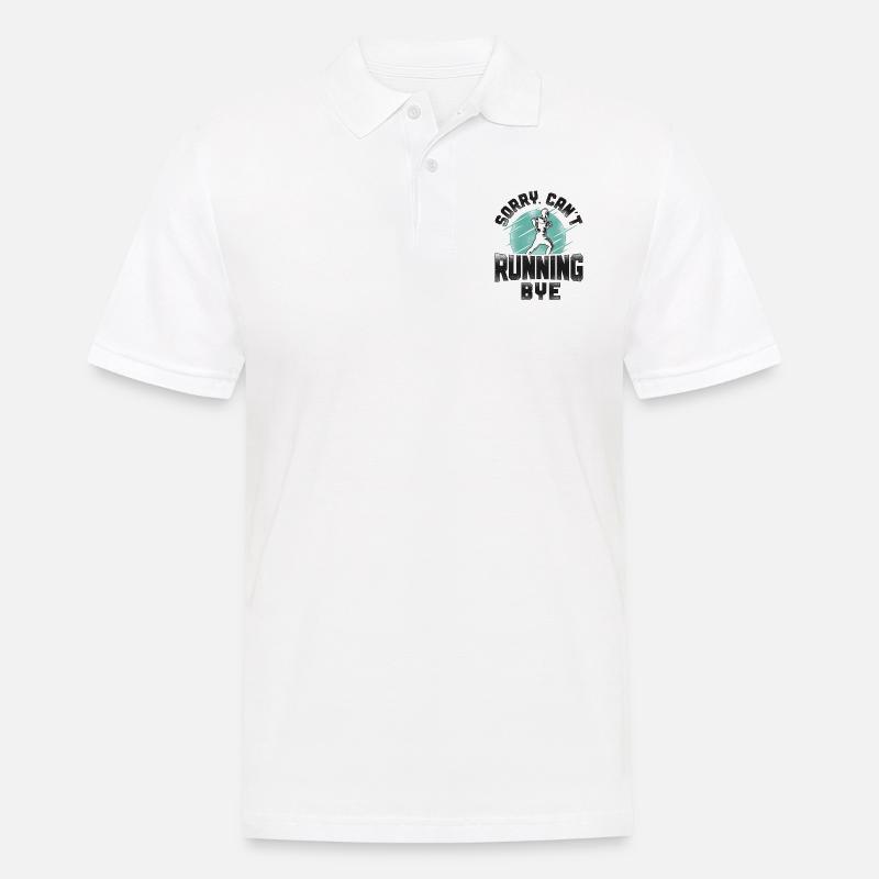 Running Runner Half Marathon - Männer Poloshirt - Weiß