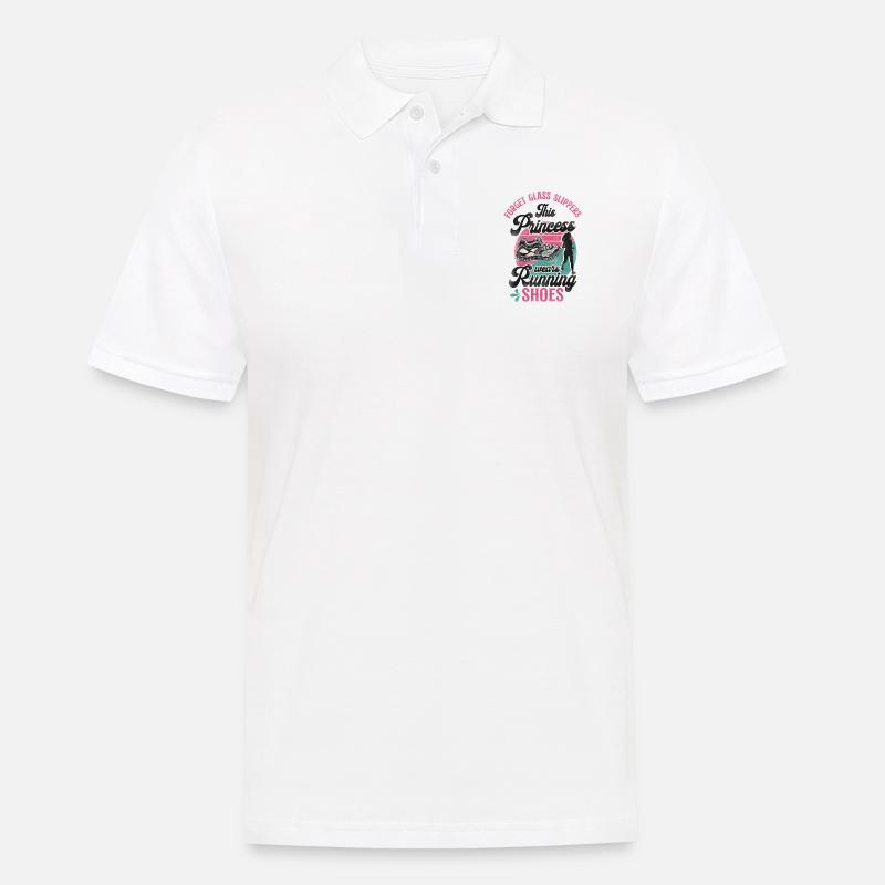 Running Runner Half Marathon - Männer Poloshirt - Weiß