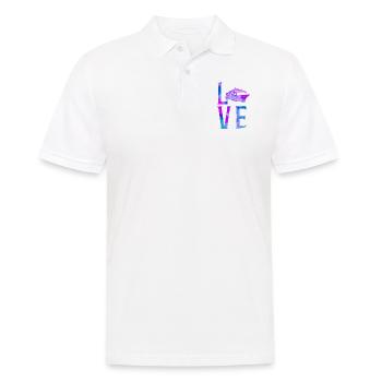 Cruise Ship Vacation Watercolor - Männer Poloshirt - Weiß - Vorne - Kai (181cm)