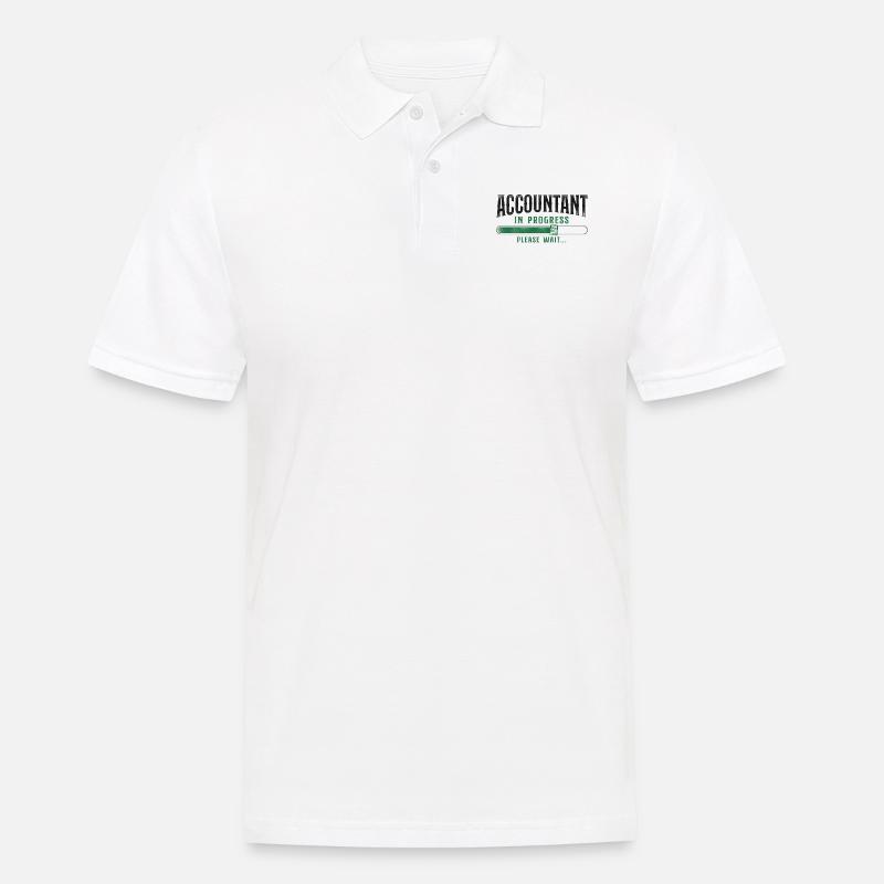 Comptable Comptable Comptable Comptabilité - Polo Homme - blanc