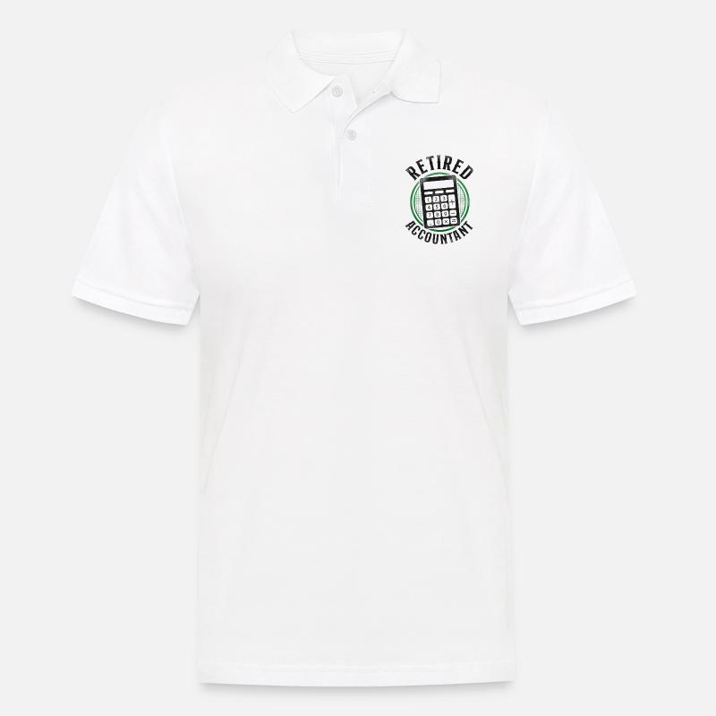 Comptable Comptable Comptable Comptabilité - Polo Homme - blanc