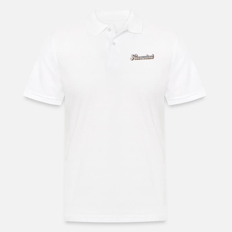 Comptable Comptable Comptable Comptabilité - Polo Homme - blanc