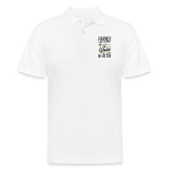 Farming Farmer Tracteur Vintage - Polo Homme - blanc - Devant - Kai (181cm)