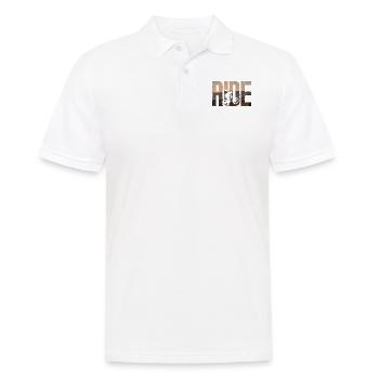 Enduro VTT VTT Équitation - Polo Homme - blanc - Devant - Kai (181cm)