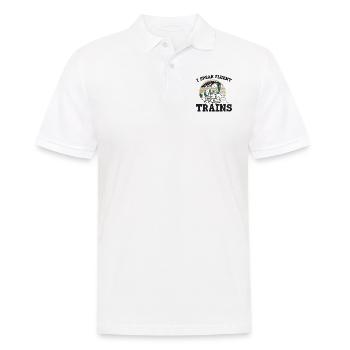 Steam Train Driver Trainspotting - Men's Polo Shirt - white - Front - Kai (181cm)