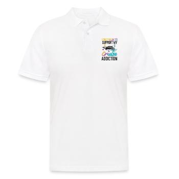 Cruise Ship Vacation I Only Work - Men's Polo Shirt - white - Front - Kai (181cm)