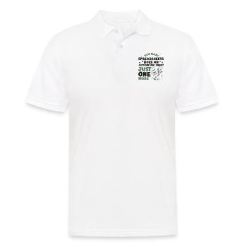 Accountant Bookkeeper Accounting - Männer Poloshirt - Weiß - Vorne - Kai (181cm)