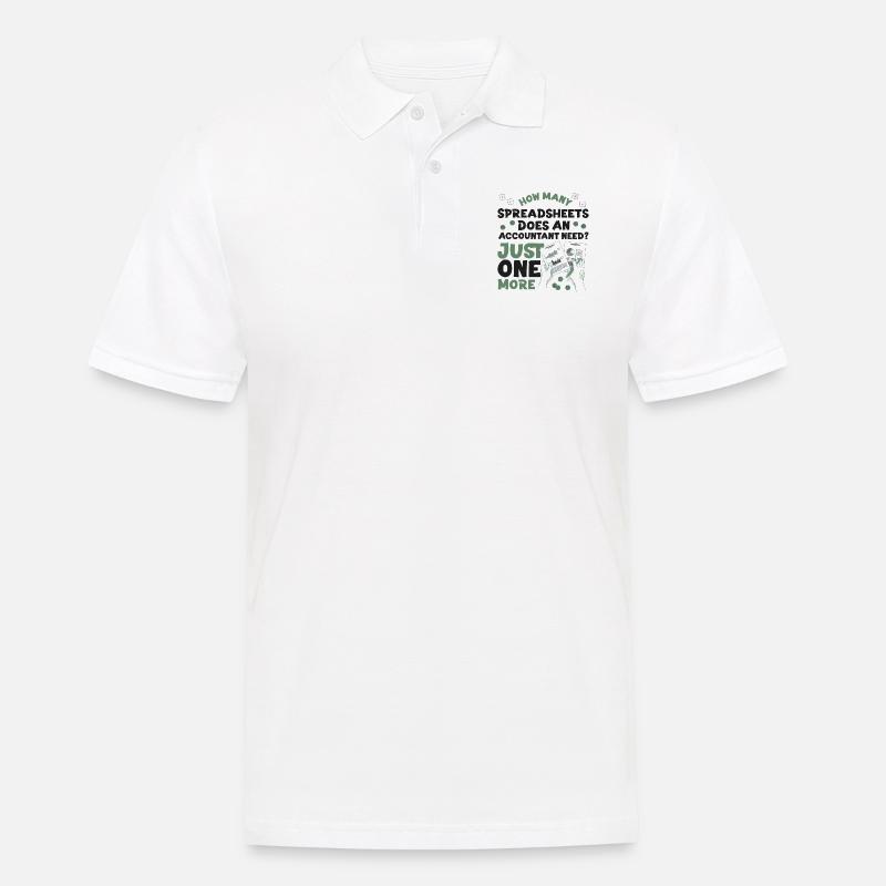 Comptable Comptable Comptable - Polo Homme - blanc