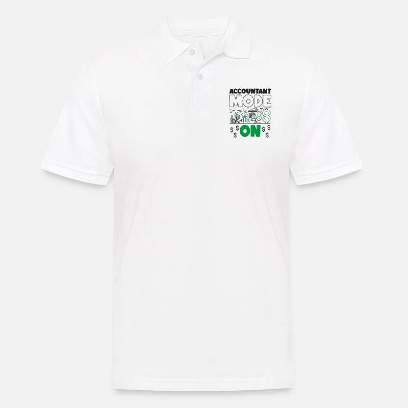 Comptable Comptable Comptable - Polo Homme - blanc