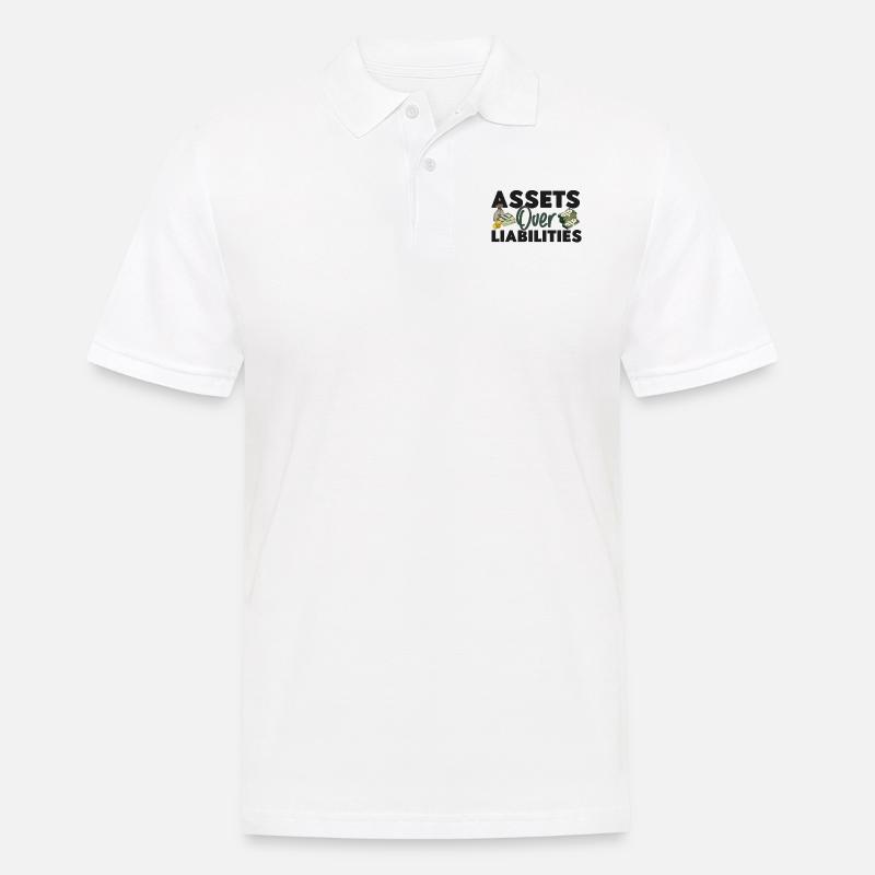 Comptable Comptable Comptable - Polo Homme - blanc