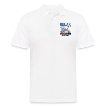 Accountant Bookkeeper Accounting - Männer Poloshirt - Weiß - Vorne - Kai (181cm)