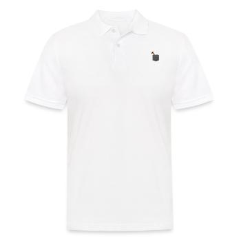 Trumpet Player Pocket - Männer Poloshirt - Weiß - Vorne - Kai (181cm)