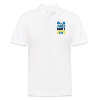 Pickleball Sorry. Cant. Pickleball - Men's Polo Shirt - white - Front - Kai (181cm)