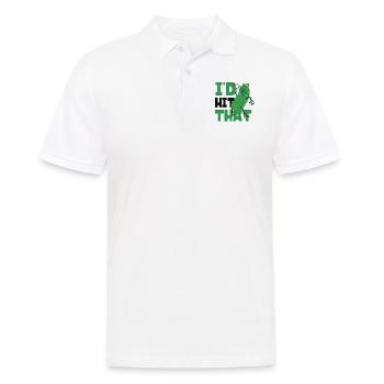 Pickleball Pickle I'd Hit That - Men's Polo Shirt - white - Front - Kai (181cm)