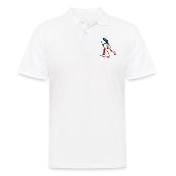 Farming Farmer American Flag Us - Men's Polo Shirt - white - Front - Kai (181cm)