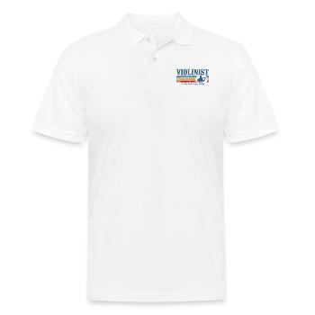 Violin Violinist Retro Vintage - Männer Poloshirt - Weiß - Vorne - Kai (181cm)