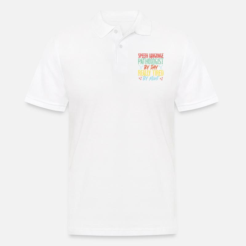 Speech Therapist Therapy Assistant - Männer Poloshirt - Weiß