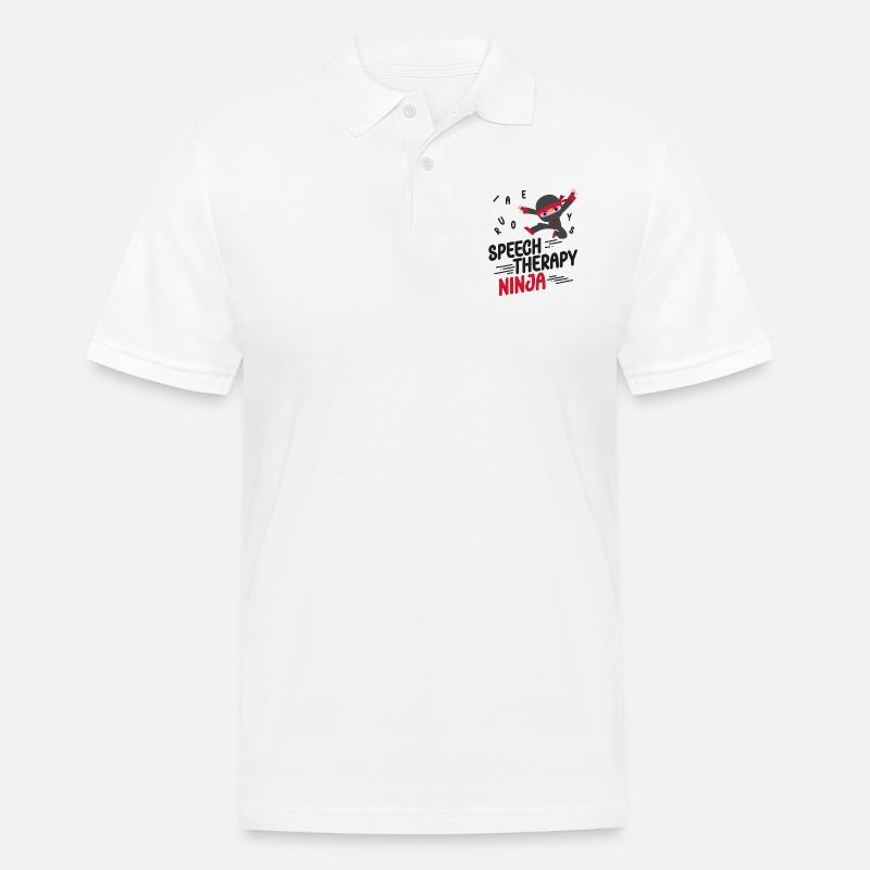 Speech Therapist Therapy Assistant - Männer Poloshirt - Weiß