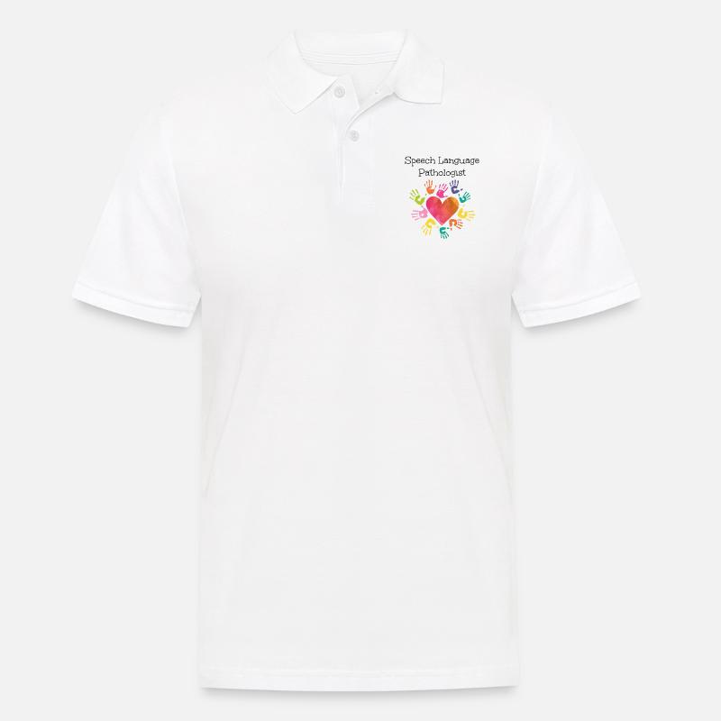 Speech Therapist Therapy Assistant - Männer Poloshirt - Weiß