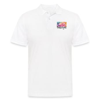 Speech Therapist Therapy Assistant - Männer Poloshirt - Weiß - Vorne - Kai (181cm)