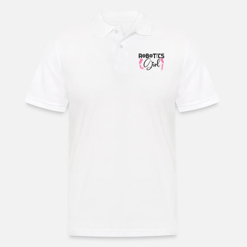 Robot Robotics Engineer Female - Männer Poloshirt - Weiß