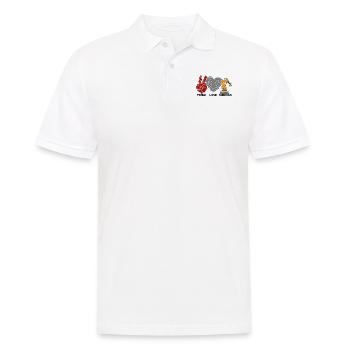 Ingénieur en robotique robotique femme - Polo Homme - blanc - Devant - Kai (181cm)