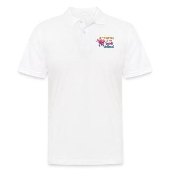 Sea Turtle Tortoise Watercolor My - Men's Polo Shirt - white - Front - Kai (181cm)