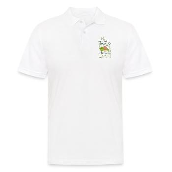 Sea Turtle Tortoise My Turtle Is - Men's Polo Shirt - white - Front - Kai (181cm)