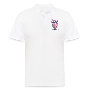 Feminist Heart Feminist Is My - Männer Poloshirt - Weiß - Vorne - Kai (181cm)