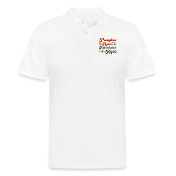 Feminist Fall Autumn Pumpkin Spice - Männer Poloshirt - Weiß - Vorne - Kai (181cm)