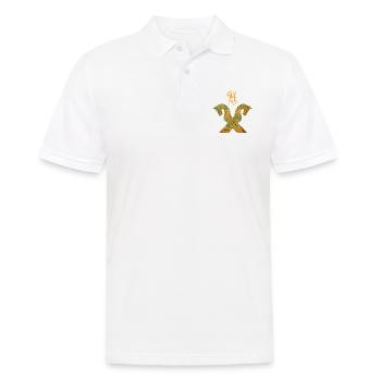 pferdegiebel e 95 a - Männer Poloshirt - Weiß - Vorne - Kai (181cm)