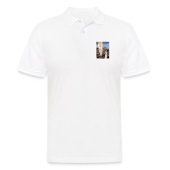 Sarcastic summer design garbage on the beach - Men's Polo Shirt - white - Front - Kai (181cm)