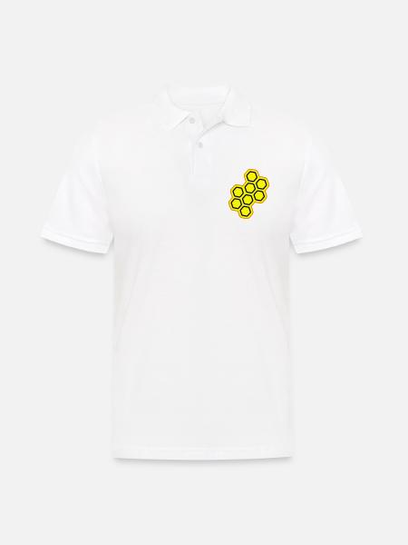 Beekeeper symbol - Men's Polo Shirt - white