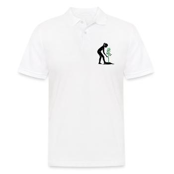 Tree Plants Nature Conservation - Men's Polo Shirt - white - Front - Kai (181cm)
