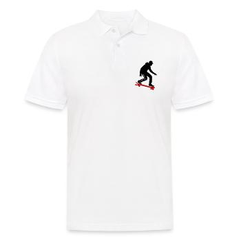 Skateboarding Homme Symbole Skateboard - Polo Homme - blanc - Devant - Kai (181cm)