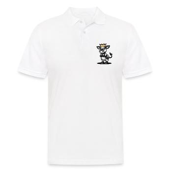 Couronne de bande dessinée de vache - Polo Homme - blanc - Devant - Kai (181cm)