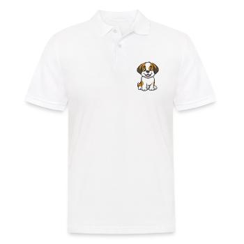 Saint Bernard Hund Comic Baby - Männer Poloshirt - Weiß - Vorne - Kai (181cm)